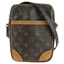 Louis Vuitton Danube Brown PVC Leather Shoulder Bag
