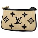 Louis Vuitton Mini Pochette Accessoire Beige Black