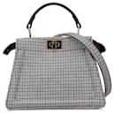 Fendi Peekaboo ISeeU Cotton Leather 2way Bag