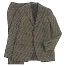 Costume Fendi FF Logo Imprimé Zucca Marron 44