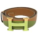 Hermes Constance Leather Belt Brown Gold - Hermès