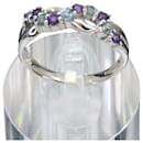 Pt900 Aquamarine Amethyst Ring - Autre Marque