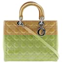 Dior Lady Dior Patent Leather Handbag