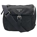 Prada Nylon Tessuto Logo Shoulder Bag