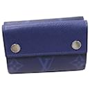 Louis Vuitton Tri-Fold Wallet Taiga Cobalt