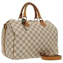 LOUIS VUITTON Damier Azur Speedy Bandouliere 30 Hand Bag 2way N41052 Auth 97999 - Louis Vuitton