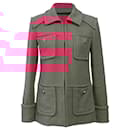  Chanel Four-Pocket Hook and Eye Jacket in Pink Cotton Tweed