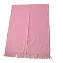 Hermes Cashmere Stole Shawl Baby Pink - Hermès