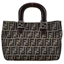 Fendi Zucca Mini Tote Bag Canvas Leather