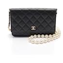 Chanel Lambskin Matelasse Shoulder Bag Black
