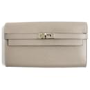 Hermes Kelly Wallet Epsom Leather Gris Asphalt - Hermès