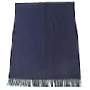 Châle en cachemire HERMES Écharpe Marine Verte - Hermès