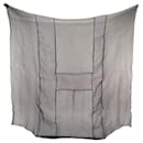Hermes Silk Muslin Scarf Black/Navy - Hermès