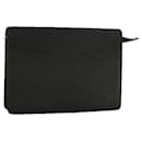 LOUIS VUITTON Epi Pochette Homem Bolsa Clutch Preta M52522 LV Auth 98877 - Louis Vuitton