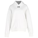 Dolce & Gabbana Hoodie with D&G Logo in White Cotton