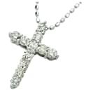 Jewelry Maki K18WG Diamond Cross Necklace - Autre Marque