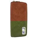LOUIS VUITTON Empreinte Zippy Wallet Vertical NBA Wallet Brown N60019 Auth 98593 - Louis Vuitton
