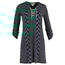 Michael Michael Kors Chain Detail Dress in Green Polyester