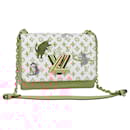LOUIS VUITTON Catgram Twist MM Shoulder Bag White M44460 LV Auth 96243S - Louis Vuitton
