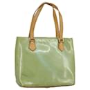LOUIS VUITTON Monogram Vernis Houston Hand Bag Baby Blue M91005 LV Auth 98882 - Louis Vuitton