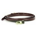 Louis Vuitton Brown Leather Shoulder Strap