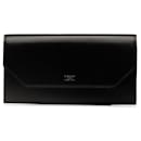Balenciaga Continental Wallet Black Calf Leather