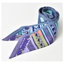 Hermes Silk Twilly Scarf Blue Multi - Hermès