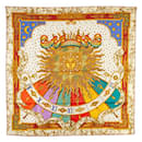 Hermes Silk Scarf Carpe Diem White Multicolor - Hermès