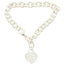 Pulseira de tag em forma de coração Tiffany & Co em prata SV925