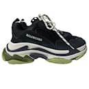 Balenciaga Triple S Sneakers in Black Polyester
