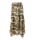 PLEATS PLEASE Graphic Print Skirt Brown - Autre Marque