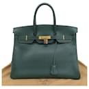 Hermes Birkin 35 Handbag Ardennes Green - Hermès