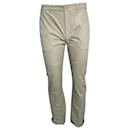  Balenciaga Straight-Leg Chino Pants in Beige Cotton
