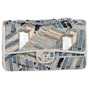  Chanel Medium Classic Patchwork Double Flap Shoulder Bag in Multicolor Denim
