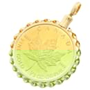 Maple Leaf Gold Coin Pendant K24YG/K18YG - Autre Marque