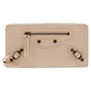 Balenciaga Classic Continental Wallet Beige Pink