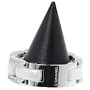 Chanel K18WG White Gold Ceramic Diamond Ring