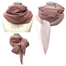 Hermes Cashmere Silk Scarf Shawl in Smoky Pink - Hermès