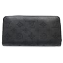 Louis Vuitton Long Wallet M61867 Zippy Monogram Mahina Noir