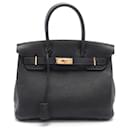 Hermes Birkin 30 Handbag in Black Togo Leather - Hermès