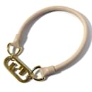 Fendi Orlock Leather Choker Necklace Pendant