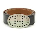 Ceinture réversible Hermes Evelyne noire marron - Hermès