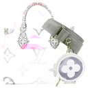 Louis Vuitton Pink and White Leather Handbag