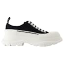 Tread  Slick Sneakers - Alexander McQueen - Canvas - Black/White - Alexander Mcqueen