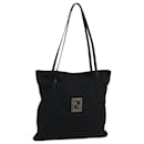 FENDI Zucca Canvas Tote Bag Nylon Leather Black Silver Auth bs20292 - Fendi