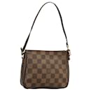 LOUIS VUITTON Damier Ebene Trousse Makeup Pouch N51982 LV Auth 100618 - Louis Vuitton