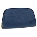 LOUIS VUITTON Epi Dauphine PM Pouch Azul M48445 LV Auth 100583 - Louis Vuitton
