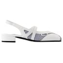 Sling Back Peachy - Carel - Leather - White - Autre Marque