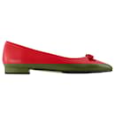 Bella Ballerinas - Carel - Leather - Red - Autre Marque