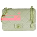 Chanel Pink Quilted Lambskin Pending CC Small Square Flap